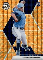 2021 Panini Mosaic Orange Reactive Prizm Josh Fleming #263 Tampa Bay